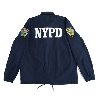 ✆อเมริกัน CS ยุทธวิธีการบังคับใช้กฎหมายโค้ชแจ็คเก็ตผ้าฝ้ายเบาะผู้ชายฤดูใบไม้ผลิและฤดูใบไม้ร่วง NYPD เสื้อนักสืบระบุเสื้อ
