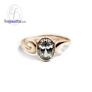 Finejewelthai-แหวนเพชร-แหวนเงิน-เพชรสังเคราะห์-เงินแท้925-Diamond-CZ-Silver-Ring-R1080cz-g/ pg