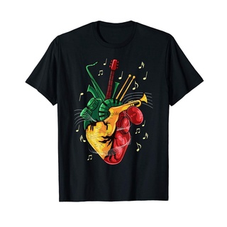 เสื้อยืดพิมพ์ลายแฟชั่น ใหม่ เสื้อยืด พิมพ์ลาย Reggae Lover Jamaican Heart Reggae Music Rastafari Cagpae30Nfjack10