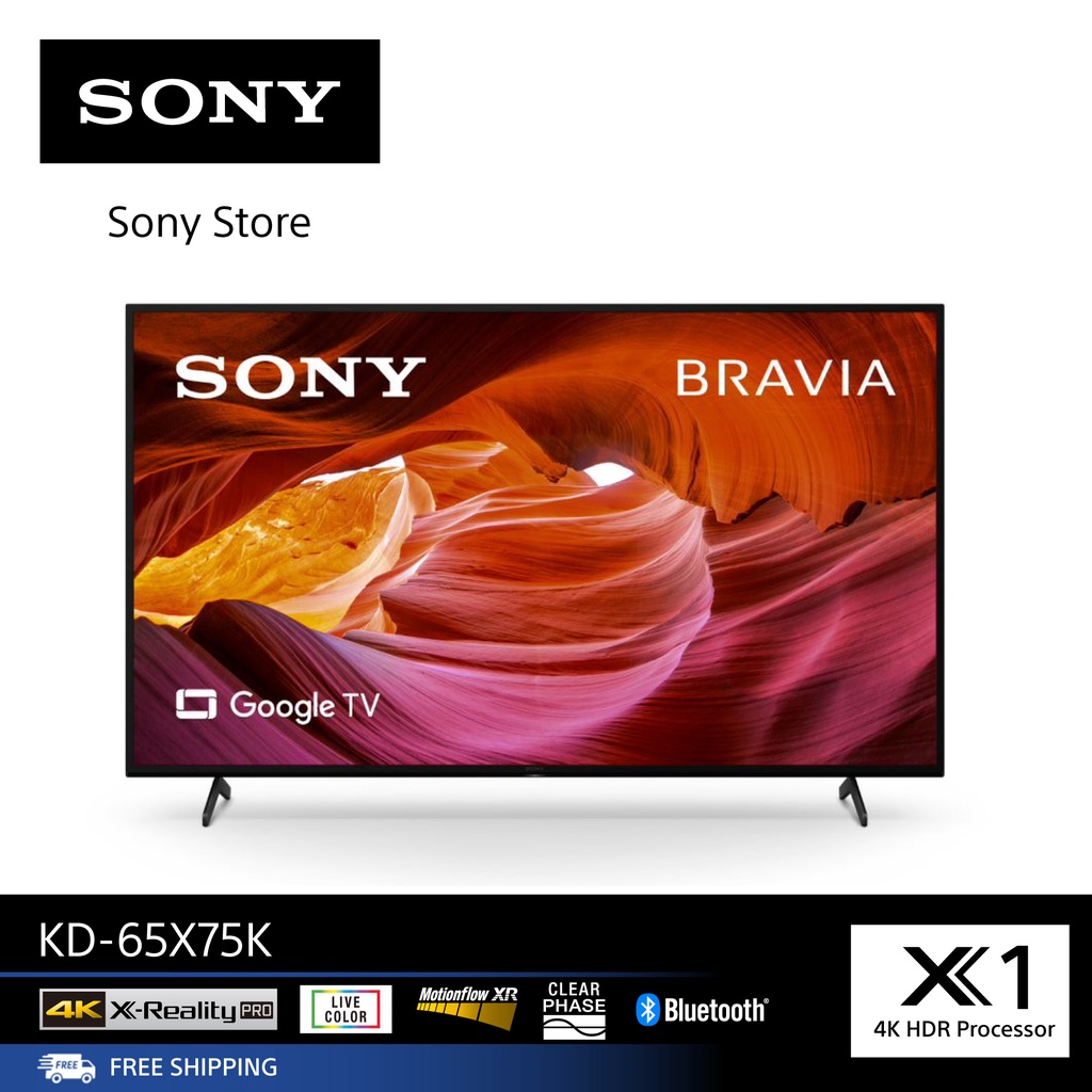 ภาพหน้าปกสินค้าSony KD-65X75K (65 นิ้ว)  4K Ultra HD  High Dynamic Range (HDR)  สมาร์ททีวี (Google TV)