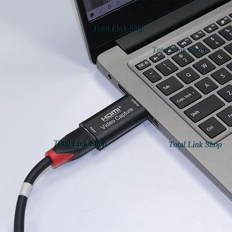 ภาพสินค้าเล็กพกพาง่าย HDMI Capture Card USB2.0 บันทึกวิดีโอและเสียงจากอุปกรณ์ต่างๆได้ 1080p/30FPS HD Capture -กล่องเล็ก จากร้าน totallink บน Shopee ภาพที่ 6