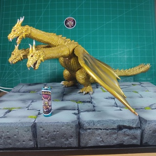 🔥มีของพร้อมส่ง🔥 ของแท้ Bandai 2001 King Ghidorah GMK 1974 สูง 6.5 Inch ยาว 17 Inch Made in China มือสอง รอยขีดข่วนเยอะ