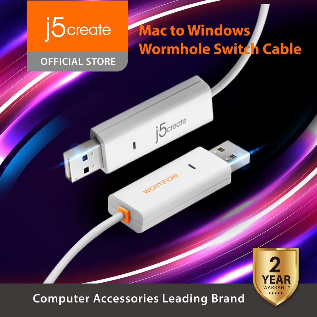 j5create-juc400-wormhole-switch-usb-transfer-cable-สายถ่ายโอนข้อมูล-ของแท้-ประกันศูนย์-2ปี