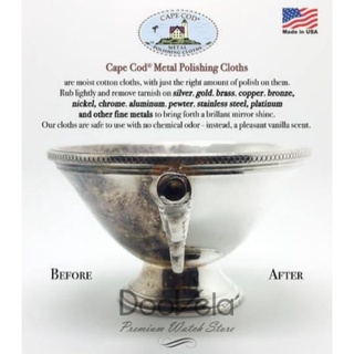 ภาพขนาดย่อของภาพหน้าปกสินค้าผ้า Cape Cod ขัดขึ้นเงา ลบรอยขนแมว รอยขีดข่วน 1 ซอง CapeCod Polishing Cloth Made in USA (แถมถุงซิปล็อค) พร้อมส่ง จากร้าน doovela บน Shopee