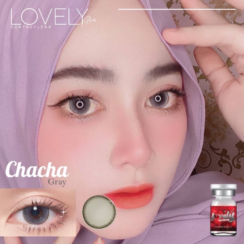 chacha-love-gray-รุ่นตัดขอบสีเทาฉ่ำนัว-ขนาดโตกว่าตา-ใส่สวย