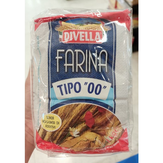 ภาพหน้าปกสินค้าพร้อมส่ง Divella Plain Farina Flour Tipo"00" 1 Kg. ดีเวลล่า แป้งสาลี (เบอร์ 00) ขนาด 1 กิโลกรัม จากร้าน jkbgroceries บน Shopee
