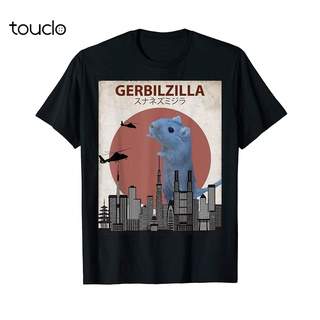 [S-5XL] เสื้อยืด ลาย Gerbilzilla ตลก | เสื้อยืด ลาย Gerbil Lovers สไตล์วินเทจ สําหรับผู้ชาย