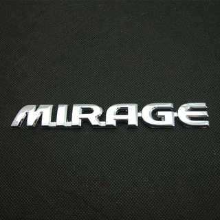 กรุณาวัดขนาดก่อนสั่งซื้อ โลโก้ Mitsubishi Mirage Logo Mirage มิตซูบิชิมิราจ โลโก้อย่างดี Aegether