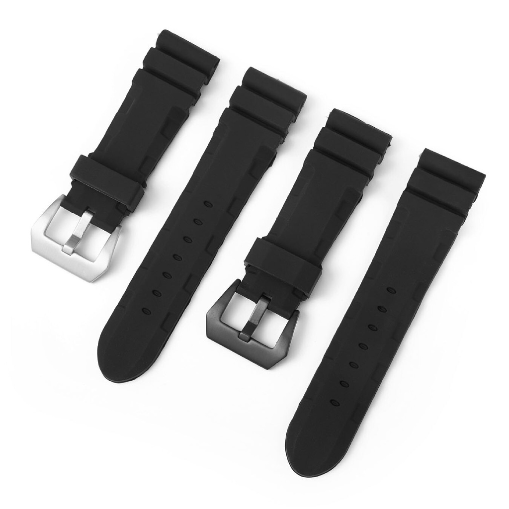 22mm-24mm-silicone-replacement-watch-band-watch-strap-soft-sports-rubber-watchband-wrist-bracelet-black-silver-buckle-with-pins