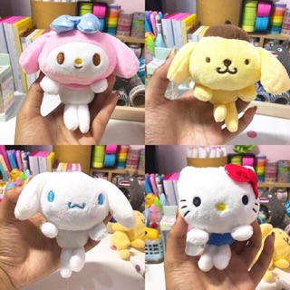 🚨พวงกุญแจพร้อมส่ง sanrio🔻อ่านใต้ภาพก่อนสั่ง🔻พวงกุญแจซานริโอ้ คิตตี้ ชินมอนโรล ปอมปอมปุริน