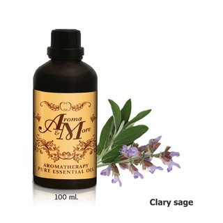 Aroma&amp;More Clary Sage "Select" Essential oil 100% / น้ำมันหอมระเหยคลารี่ เสจ 100% USA 100ML