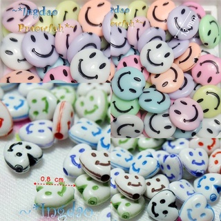 ลูกปัดหน้ายิ้ม Smiley Beads ลูกปัดยิ้ม คละสี