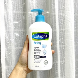 CETAPHIL BABY WASH & SHAMPOO FOR HAIR & BODY 400ML