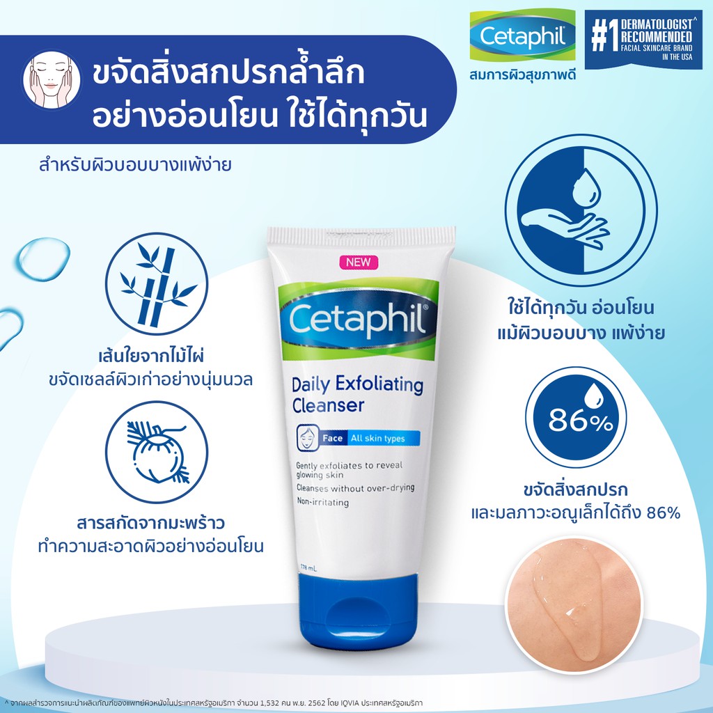 หมดอายุ08-2022-cetaphil-daily-exfoliating-cleanser-178-ml