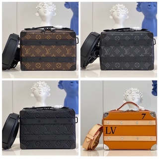 พรี ​Louis Vuitton Handle Soft Trunk M45785กระเป๋าสะพายกระเป๋าแฟชั่นผู้ชาย​กระเป๋าสะพายไหล่