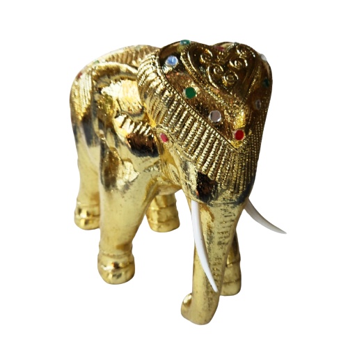 ส่งฟรี-ช้างทองคำเปลว-ไซส์กลาง-ขนาด-4x8x8-นิ้ว-สูง-8-นิ้ว-ทำจากไม้จามจุรี-ฉำฉา-ช้างเดินเส้น-ลงรัก-ปิดแผ่นทองคำเปลว