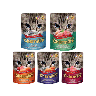 (ซอง!!) Cherman อาหารแมวเปียก ขนาดบรรจุ 85 กรัม
