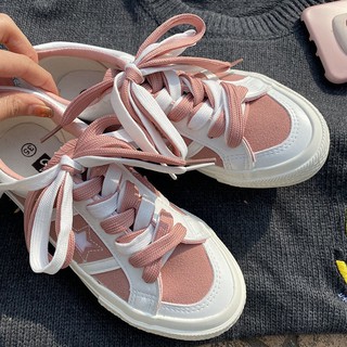 🔥 Star รองเท้าผ้าใบลำลองหญิง ulzzang นักเรียนป่าสไตล์ฮาราจูกุสตรีทถ่าย 2021 ฤดูใบไม้ผลิใหม่รองเท้า