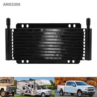Aries306 Black Aluminium Oil Cooler 11 Row Transmission for Pick Up Trucks Vans Travel Trailers