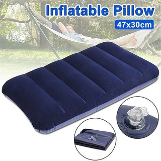 【บลูไดมอนด์】Soft Backrest Pillow PVC Inflatable Body Rest Pillow Cushion Air Travel Office Home Back
