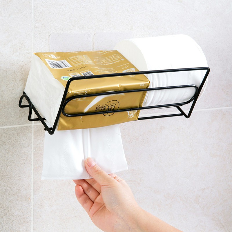 hoho-กล่องเก็บของ-สําหรับบ้าน-ชั้นวางม้วนกระดาษทิชชู่-แบบพลาสติก-สําหรับห้องครัว-ตู้เย็น