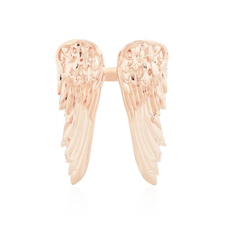 Giant Eagle Duo Wings Ring - Pure Pink