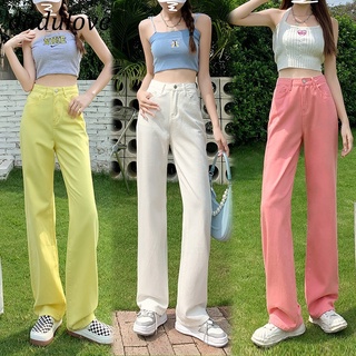 DaDulove💕 (9 Colors) Loose High Waist Wide Leg Pants Straight Pants Large Size Jeans Fashion Womens Clothing