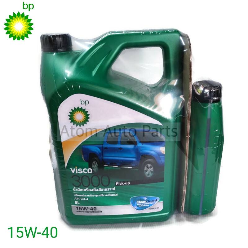 BP น้ำมันเครื่อง VISCO 3000 PICK-UP 15W-40 สำหรับเครื่องยนต์ดีเซล 6+1 ...