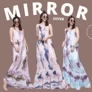 Code : 10430.2 เดรสสายเดี่ยวคอวี เดรสทรงหลวม งานป้าย mirrorsister