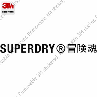 Superdry สติ๊กเกอร์ 3M ลอกออกไม่มีคราบกาว  Removable 3M sticker, สติ๊กเกอร์ติด รถยนต์ มอเตอร์ไซ