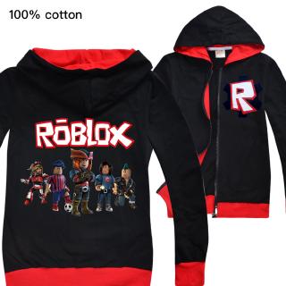 Roblox 2020 เสื้อแจ็กเก็ต ผ้าฝ้ายแท้ มีซิป แบบบาง แฟชั่นฤดูใบไม้ผลิ และฤดูใบไม้ร่วง สําหรับเด็กผู้ชาย และเด็กผู้หญิง
