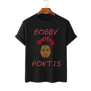 เสื้อยืดพิมพ์ลายแฟชั่น เสื้อยืด พิมพ์ลาย Bobby Portis Crazy Eyes สําหรับผู้ชาย