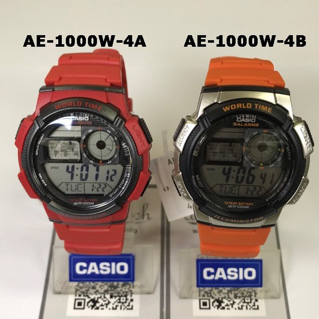 ภาพสินค้าCASIO % รุ่น AE-1000W นาฬิกาผู้ชาย DIGITAL สายเรซิ่น พร้อมกล่องและรับประกัน 1 ปี AE1000W AE1000 จากร้าน wewatchs บน Shopee ภาพที่ 2