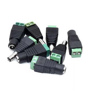 DC Power Jack ปลั๊กอะแดปเตอร์  12V 5A ชาย + หญิง2.1X5.5มม.ตัวเชื่อมต่อสำหรับกล้องวงจรปิด Led Strip