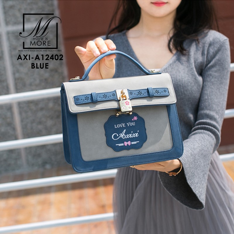 axi-a12402-กระเป๋าแฟชั่นนำเข้างานสุด-cute-แบรนด์-axixi-แท้-100