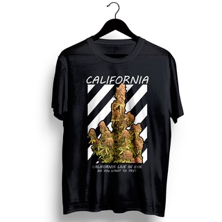 เสื้อยืดลายกัญชาcalifornia