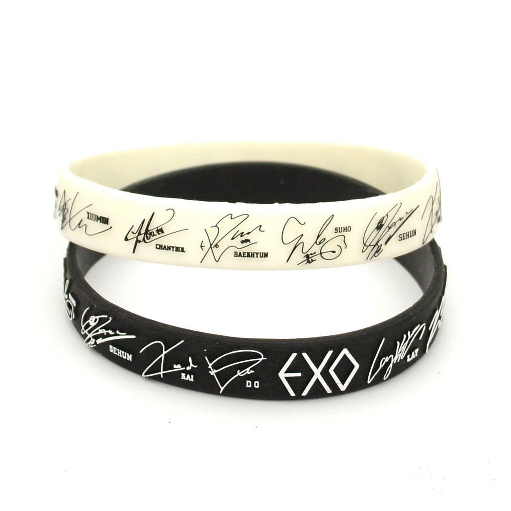 ภาพหน้าปกสินค้าริชแบรนด์ KPOP EXO Wristbrands 3D Print จากร้าน chakshop บน Shopee