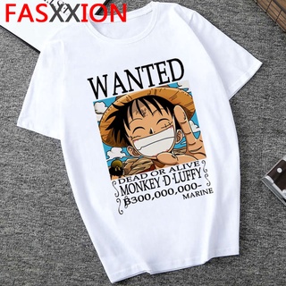 เสื้อยืด พิมพ์ลายการ์ตูนอนิเมะ One Piece Luffy Zoro Kawaii สไตล์ฮิปฮอป เหมาะกับฤดูร้อน สําหรับผู้ชาย 202