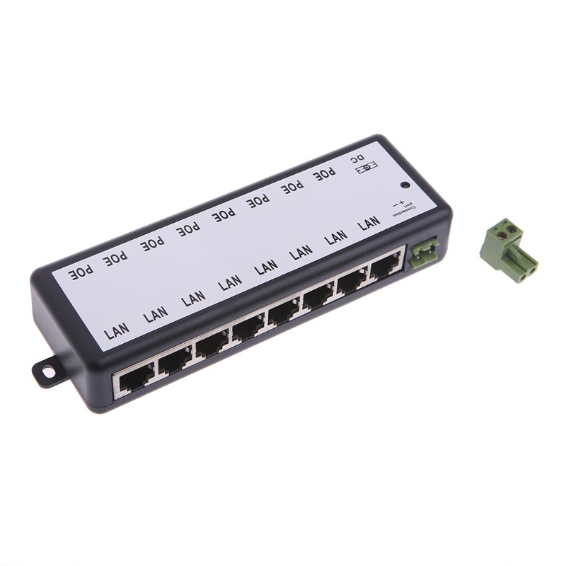 8-port-poe-injector-for-cctv-surveillance-ip-cameras-power-over-ethernet-adapter
