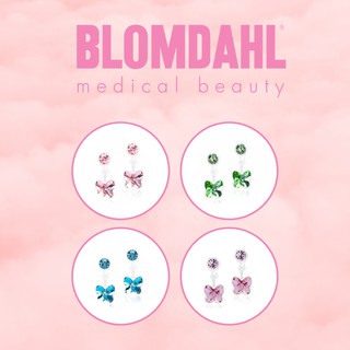 Blomdahl ต่างหู Pendent Butterfly ขนาด 4/5mm. มีให้เลือก 4 สี