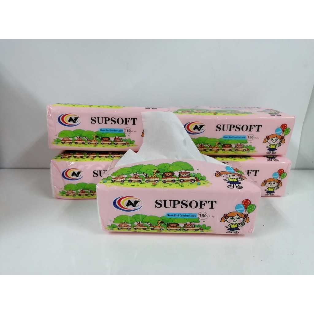 กระดาษทิชชู่-supsoft-at-ห่อชมพู-หนา-3-ชั้น-100-ดึง-กระดาษเช็คหน้า-ทิชชู่