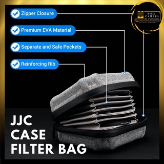 ภาพหน้าปกสินค้าJJC Case Filter Bag กระเป๋าใส่ฟิวเตอร์สามารถใส่สูงสุด10 ตัว แถมฟรีผ้าทำความสะอาดไมโครไฟเบอร์ (สินค้าพร้อมส่ง) ที่เกี่ยวข้อง