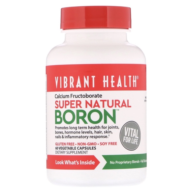 Boron 6 mg +calcium234mg +broccoli 676mg 60 capsules Shopee Thailand