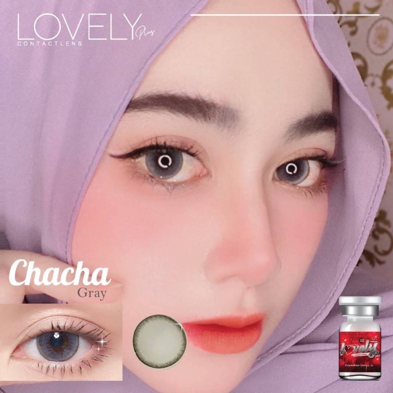 chacha-love-gray-รุ่นตัดขอบสีเทาฉ่ำนัว-ขนาดโตกว่าตา-ใส่สวย