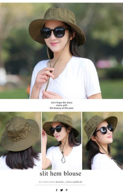 ภาพสินค้าหมวกบังแดดหมวกดวงอาทิตย์กลางแจ้งหมวกหญิงฤดูร้อนเกาหลีหมวกฤดูร้อนพับหมวกชาวประมงปีนเขา จากร้าน lilyshop8909 บน Shopee ภาพที่ 4