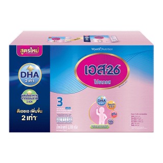 โปรโมชั่น : S-26 นมผงสำหรับเด็ก ช่วงวัยที่ 3 โปรเกรส 360° สมาร์ทแคร์ รสจืด 3300 กรัม