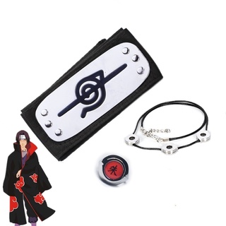 3 ชิ้น / เซต อะนิเมะ Akatsuki คอสเพลย์ ที่คาดผม แหวน สร้อยคอ Kunai อุปกรณ์เสริม Itachi Deidara Ninja ตัวละคร อุปกรณ์ประกอบฉาก ผู้หญิง ผู้ชาย ของขวัญของเล่น