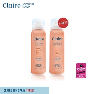 สินค้า Claire Invisible Sun Spray Buy 1 Get 1