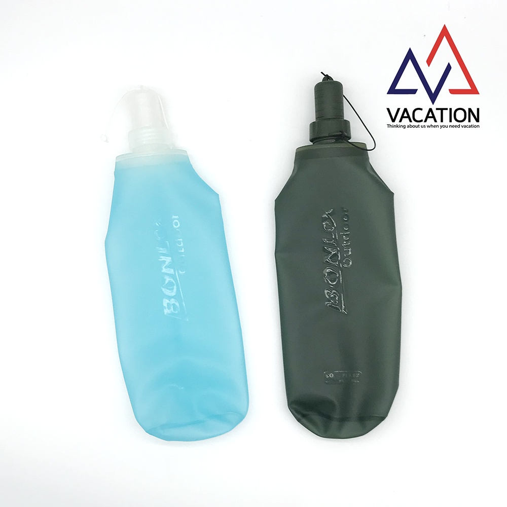 ภาพสินค้าVACATION สินค้าพร้อมส่ง  500 ml ขวดน้ำวิ่งเทรล ขวดซิลิโคลน พับได้ ขวดน้ำ ท่องเที่ยว เดินป่า เดินป่า วิ่งเทรล จากร้าน vacation.th บน Shopee ภาพที่ 3