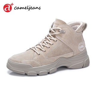 สินค้า Cameljeans รองเท้าบูทมาร์ติน ข้อสูง ส้นเตี้ย สําหรับผู้หญิง